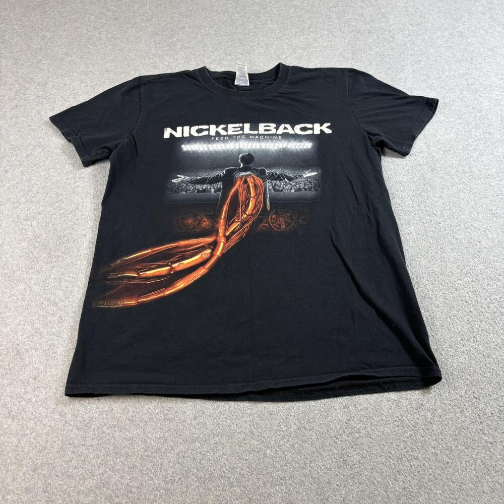 Nickelback Gildan Shirt Mens Medium Black Feed The Machine Tour 2017 Graphic Tee